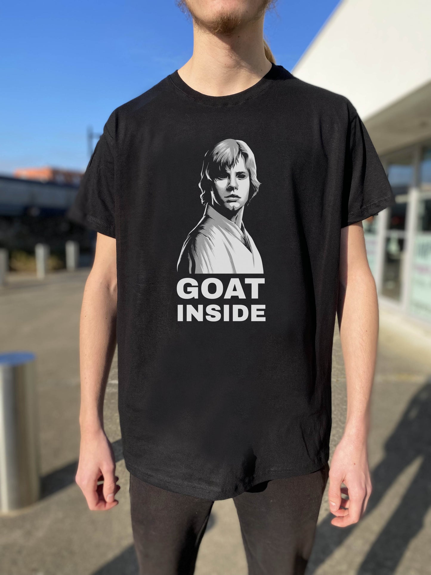 T-shirt noir Luke Skywalker Goat Inside
