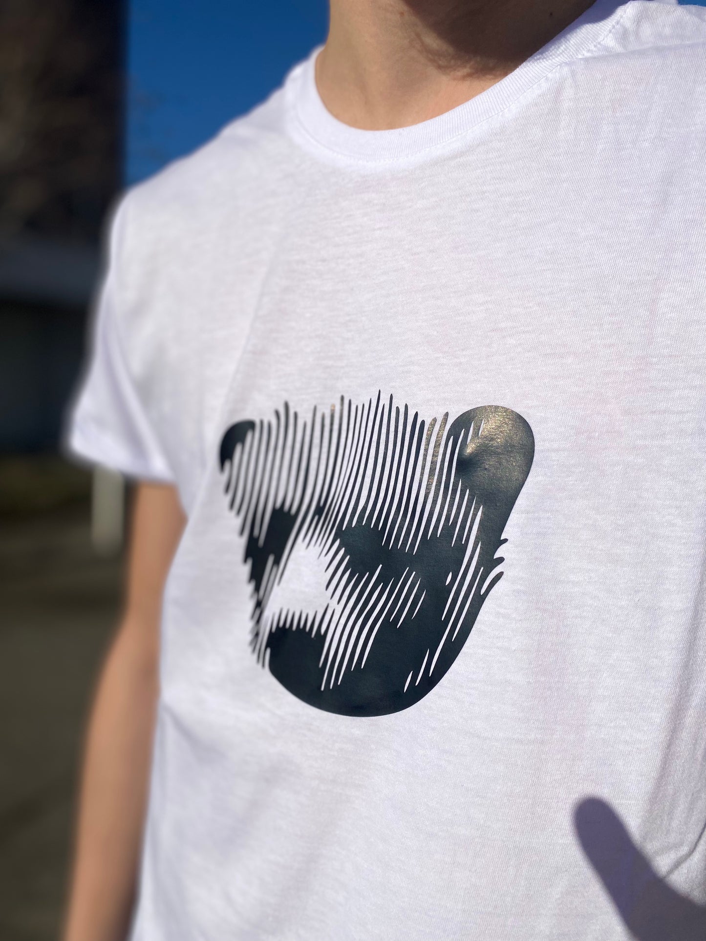 T-shirt nounours blanc