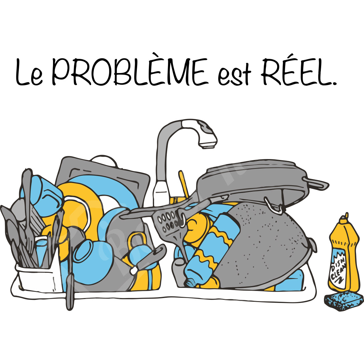 Tshirt Le problème est réel