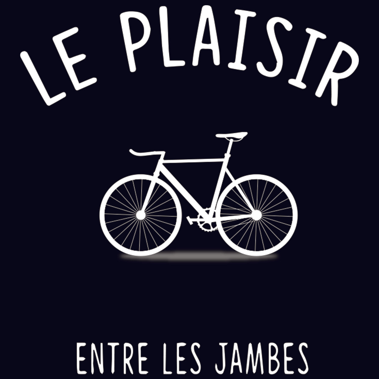 Tshirt le plaisir entre les jambes