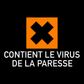 T-shirt noir le virus