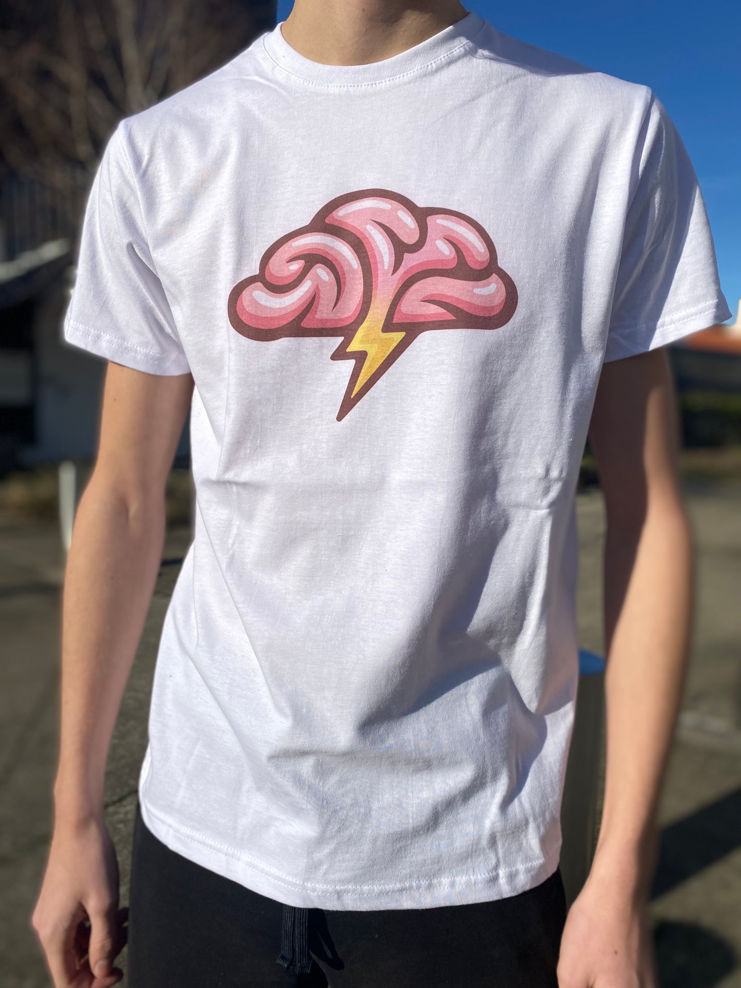 T-shirt nuage cerveau blanc