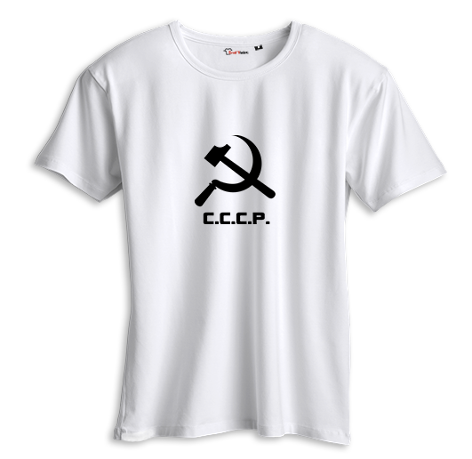 T-shirt CCCP blanc