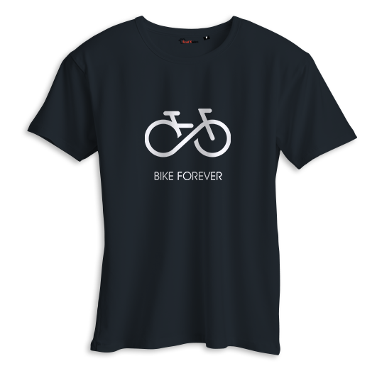 T-shirt bike forever noir