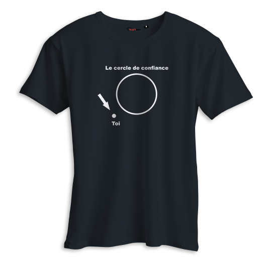 T-shirt cercle de confiance noir