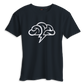 T-shirt nuage cerveau contour noir