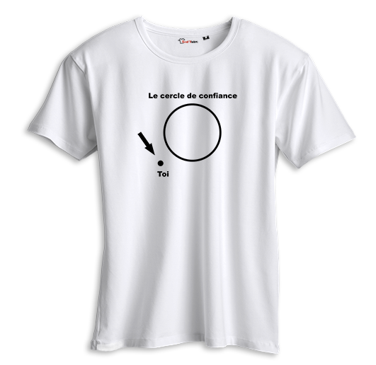 T-shirt cercle de confiance blanc