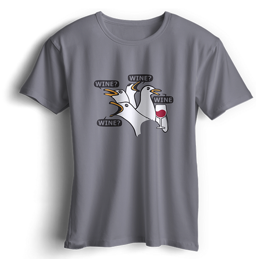 Tshirt Des mouettes et du vin