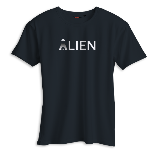 T-shirt noir ALIEN