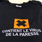 T-shirt noir le virus